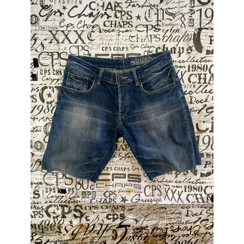 CPS CHAPS ROCK MODE A065 Denim Jeans Shorts Size 30 กางเกงยีนส์ขาสั้น สียีนส์ฟอก ผู้ชาย ผ้านิ่มมาก น