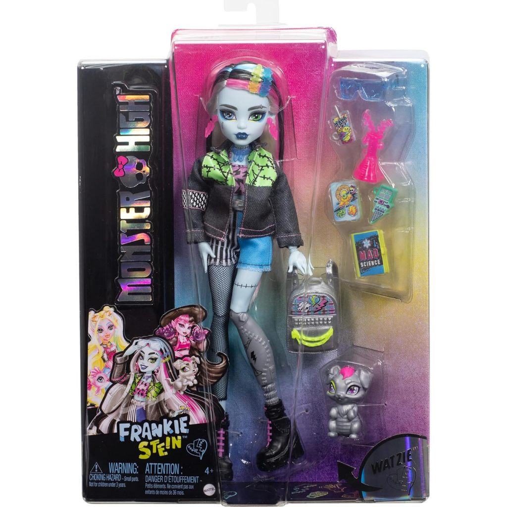 Monster High Frankie Stein Doll in Denim Jacket & Shorts รุ่น HXH73