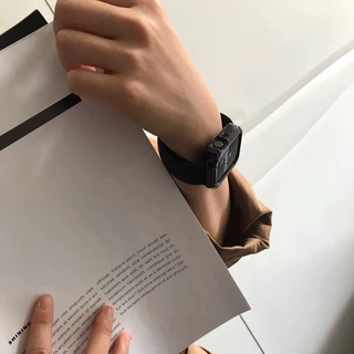 สายสแตนเลสสตีลอินเทรนด์โซ่โลหะสำหรับสาย smart watch11 10 8 7 se 6 5 4 3 watch band บุคลิกภาพ สายนาฬิกา stain
