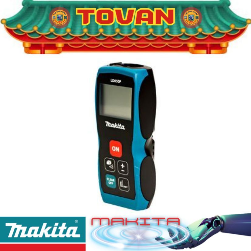 MAKITA รุ่น LD-050P เครื่องวัดระยะเลเซอร์ ช่วงการวัด 0.05 - 50 เมตร # ออกใบเสร็จ-ใบกำกับภาษีได้ครับ