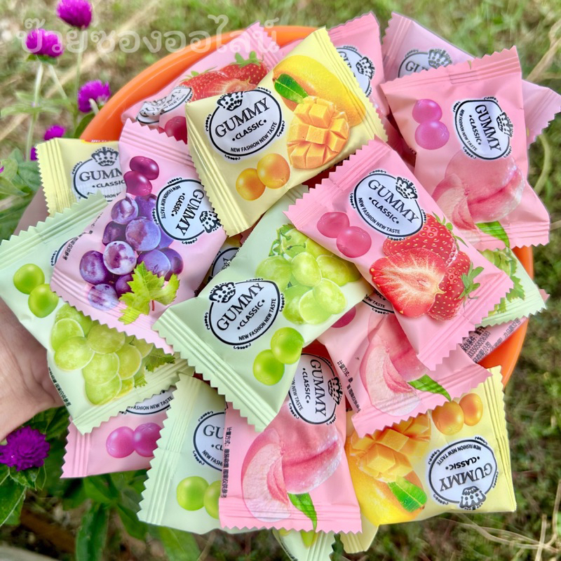 เยลลี่ กัมมี่ รสผลไม้ แบบคละรสชาติ 1 กิโล พร้อมส่ง