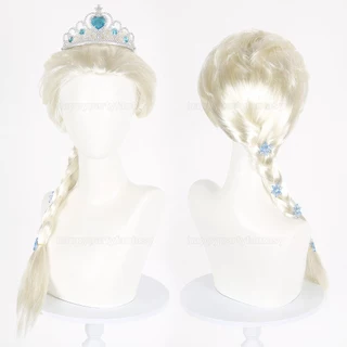 วิกผม วิกเจ้าหญิง คอสเพลย์ cosplay elsa เอลซ่า ส่งไทยทุกวัน wig ผู้หญิง ผมเปีย