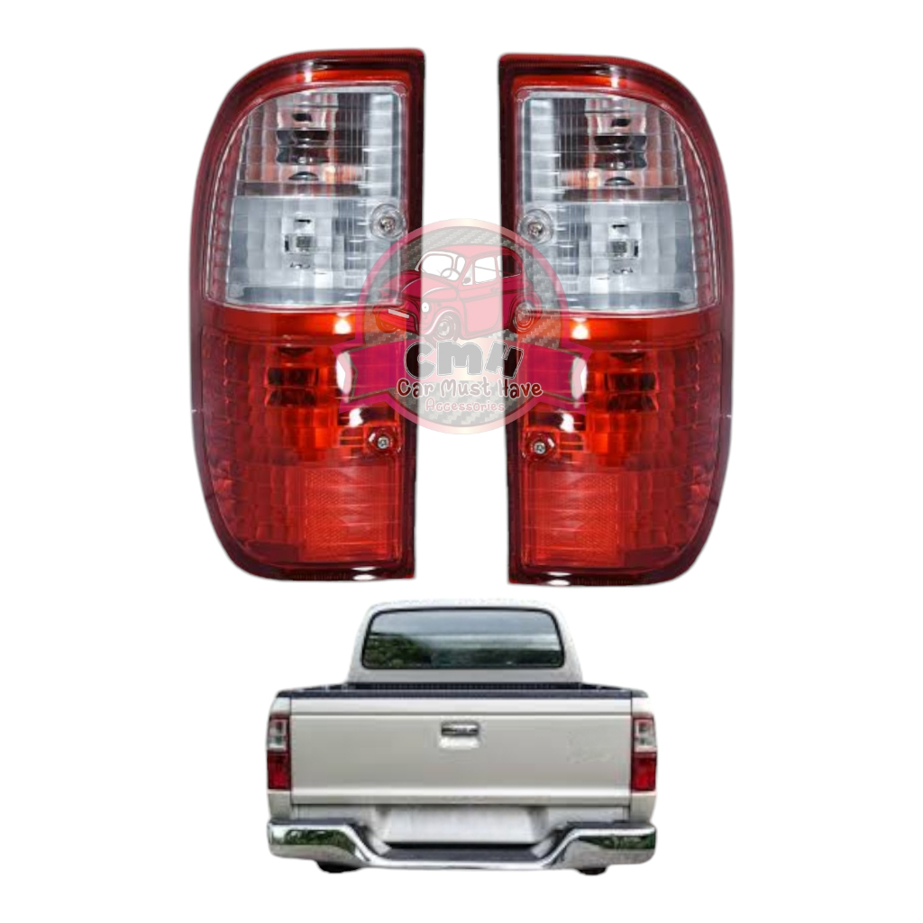 ไฟท้าย พร้อมชุดสายไฟ หลอดไฟ FORD RANGER ฟอร์ด เรนเจอร์ 2003 2004 2005 สี ขาว แดง