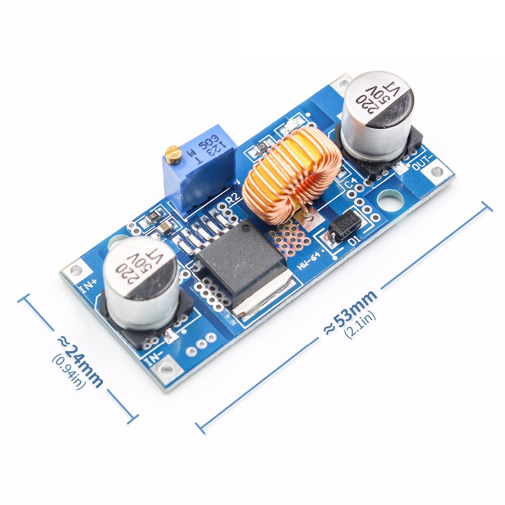 ตัวลดแรงดันไฟ XL4015 E1 DC-DC Stepdown BUCK Converter Module DC 4-38V 75W 5A