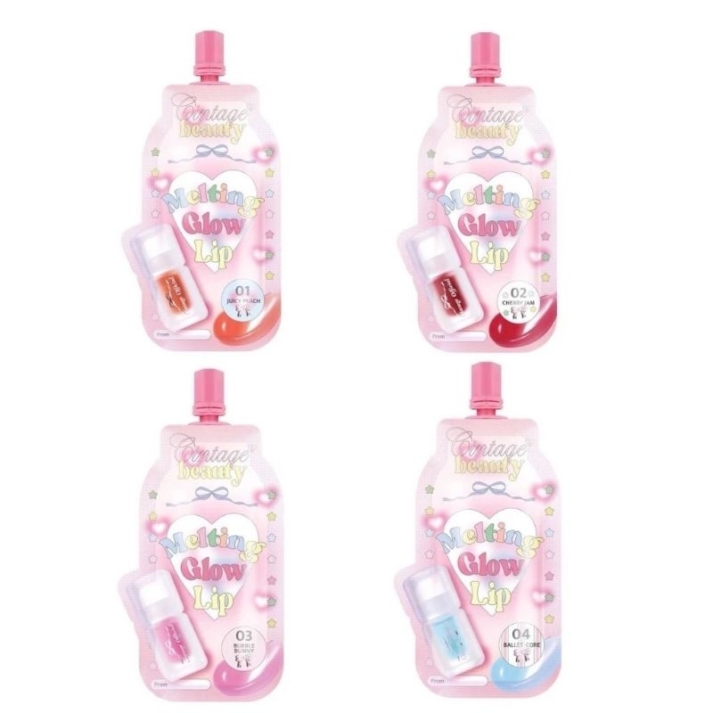Cintage Beauty Melting Lip Glow💄🫧 ลิป ซินเทจ ปากฉ่ำวาว💖