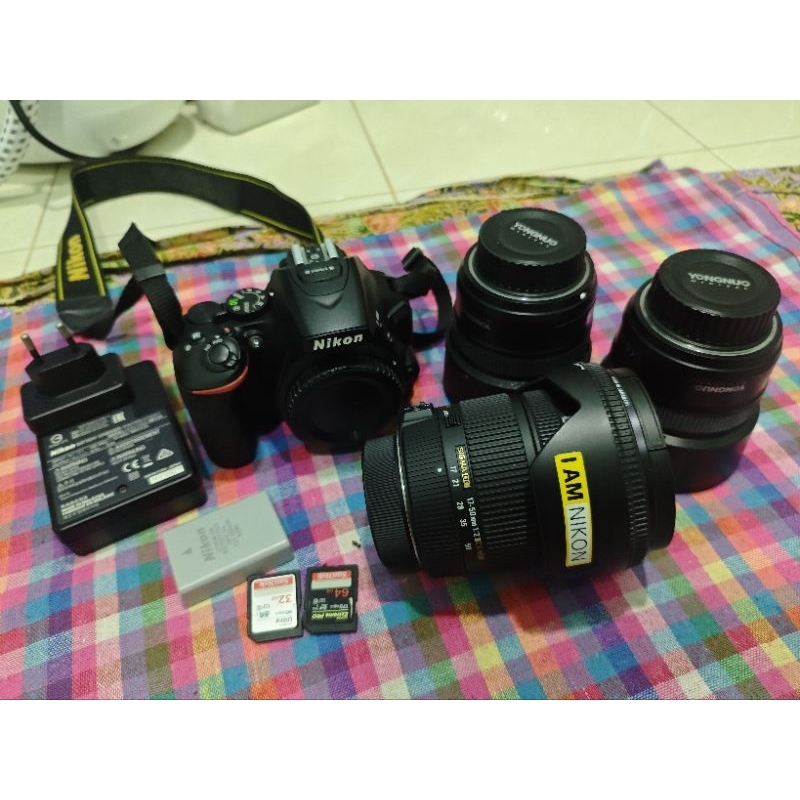 กล้อง nikon d5500 มือสองพร้อมเลนส์ สภาพนอนกล่องใส่กันชื้น