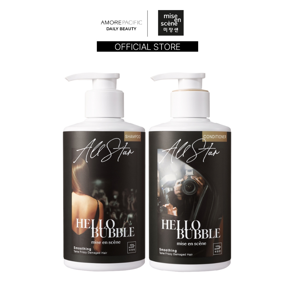[เซ็ตแชมพูและครีมนวด] mise en scène hello bubble all star (shampoo, conditioner set)