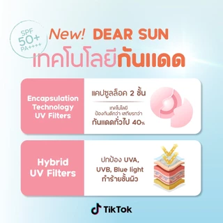 DEARSUN เดียร์ซัน กันแดดหน้า สบายผิว คุมมันตลอดวัน (25 ml) SPF50+ PA++++ | กันแดดฝาเขียว