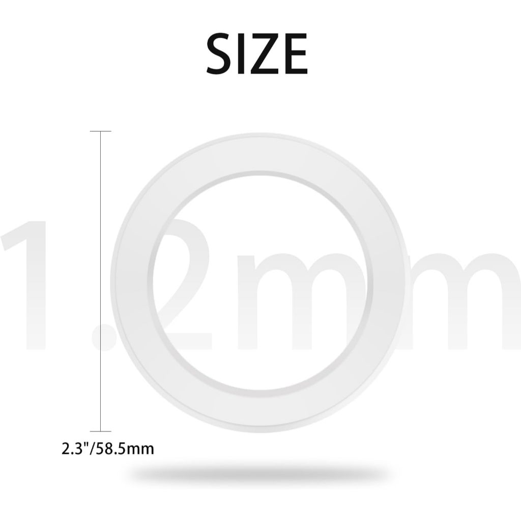 Magsafe Ring Sticker  แผ่นสติกเกอร์แหวนเหล็ก โลหะ รองรับที่ชาร์จไร้สาย สําหรับติดรถยนต์ - รูปที่ 5