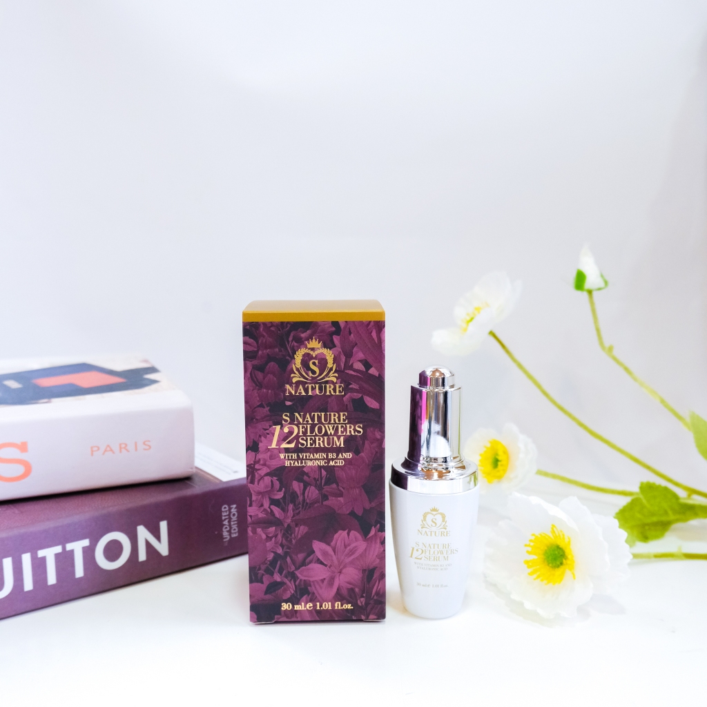 SNATURE 12 FLOWERS SERUM with Vitamin B3 and Hyaluronic Acid