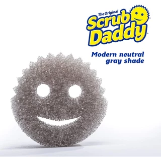 Scrub Daddy Grey Style Collection FlexTexture Scrubber สครับแด๊ดดี้ ใยขัด ขจัดคราบ สีเทา 1 piece