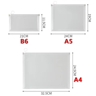 2สไตล์ ซองซิปใส PP ซองซิปงานประชุม A4/A5/B6 (พร้อมส่งค่ะ) BS22