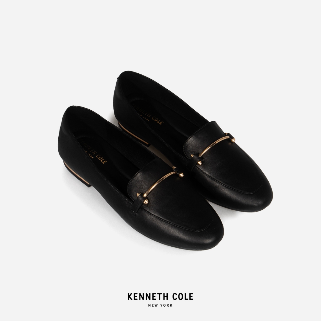 KENNETH COLE รองเท้าส้นแบนผู้หญิงรุ่น ABIGAIL LOAFER BLACK สีดำ ( FLT - KF44084LE-001 )