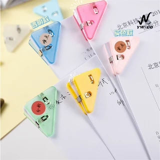 คลิปหนีบ มุมกระดาษ 1 ชิ้น คลิปหนีบกระดาษ ทรงสามเหลี่ยม (พร้อมส่งค่ะ)BS23