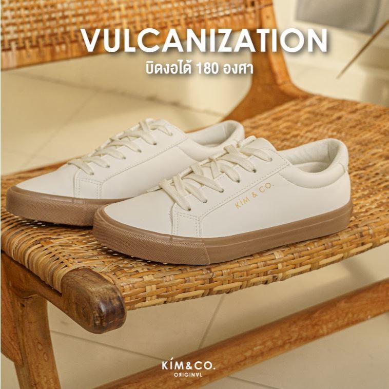 KIM&CO. Summer(KF015W) รองเท้ากันน้ำ แฟชั่นผู้หญิงหนัง PU กันน้ำ สไตล์มินิมอล บิดงอได้ 180 องศา