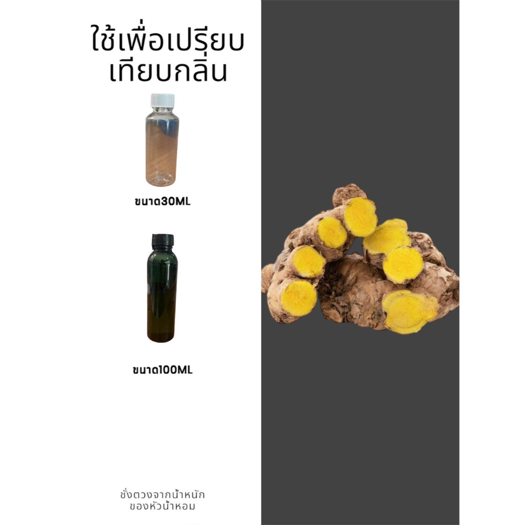 หัวน้ำหอมกลิ่นไพล ใส่ครีม /โลชั่น /สบู่/ฉีดตัว ขนาด30ML-100ML