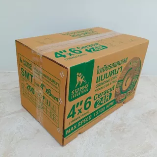 ใบเจียร SUMO ใบเจียรหนา 4 นิ้ว สีเขียว 4"x6mm ใบเจียรสแตนเลส 4นิ้ว ใบเจียรหนา ซูโม่ (สีเขียว) ***ยกกล่อง 25ใบ*** SB+