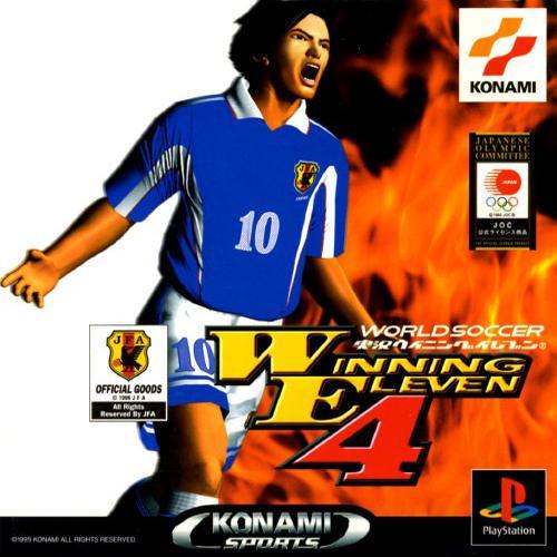 WORLD SOCCER JIKKYOU WINNING ELEVEN 4 แผ่นไรท์เกม PS PS1 PSX