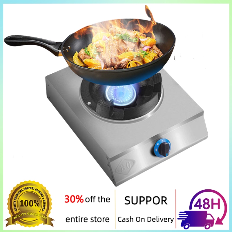 สแตนเลส เตาแกส 2หัว อเนกประสงค์ หัวแก๊ส เตาแก๊ส แรงดันสูง เตาแก็ส ธุรกิจ เตาแก๊ส lucky flame ห้องครั