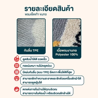 (พร้อมส่ง📦⚡) CATNAP พรมเช็ดเท้า ขนทอ รุ่น Luxury ขนาด 40x60 cm. /50x80 cm. /40x120 cm.