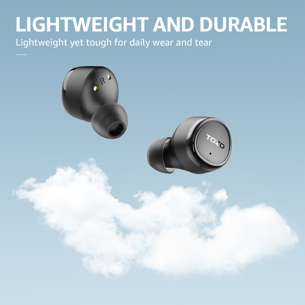 [ประกันศูนย์ไทย] TOZO Agile Solo หูฟังบลูทูธ หูฟังไร้สาย หูฟังอินเอีย เสียงใส Bluetooth 5.3 แบต 7ชม/ชาร์จ IPX4 Game Mode