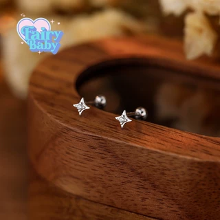 Fairybaby จิว Twinkle (1 ชิ้น) จิวดาวจิ๋ว น่ารักมาก จิวหูมินิ ก้านยาว 6 มิล (J1-152)