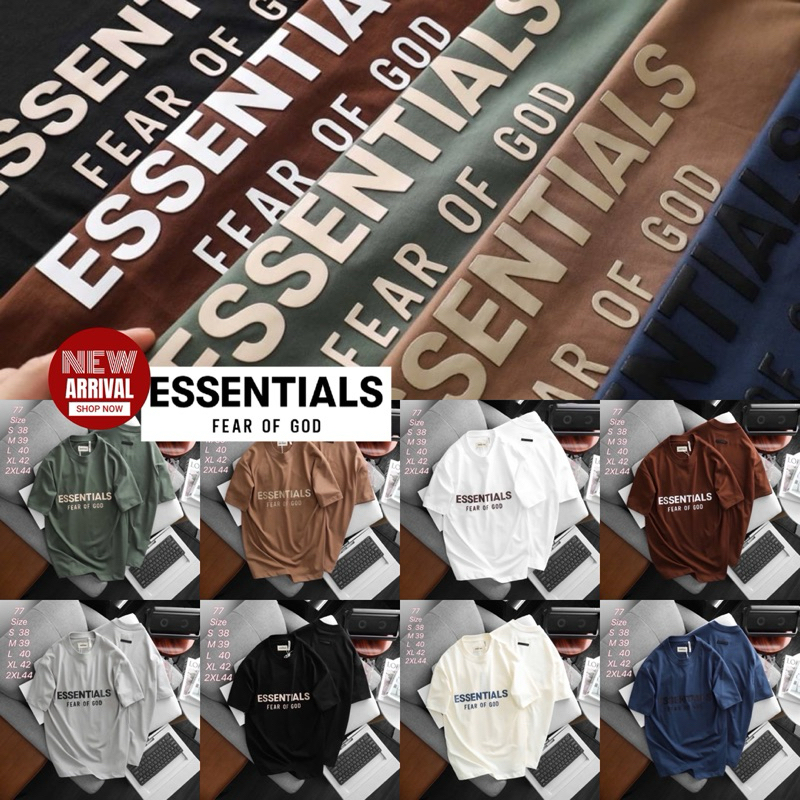 ESSENTIALS UNISEX T-SHIRT เสื้อยืดแขนสั้นคอกลม cotton