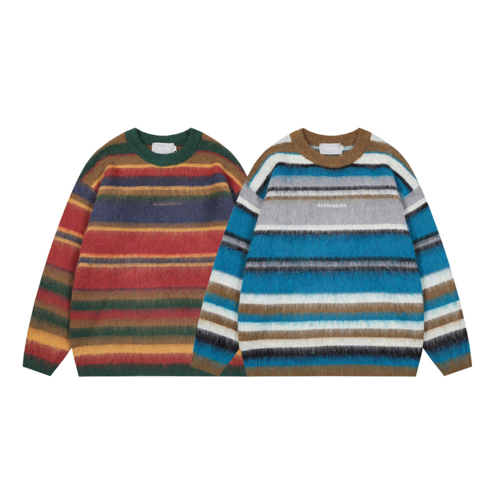 เสื้อสเวตเตอร์แขนยาวไหมพรมผ้าบุขน Korea sweater shirt Premium