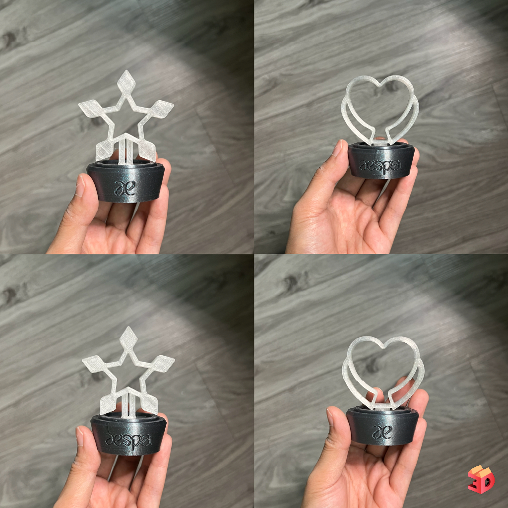 ชุดแต่งยาดม Aespa ชุดแต่งยาดม บงน้องเอส karina winter giselle ningning งาน3Dprint ผิวเส้น ไม่มีแถมพวงกุญแจแต่มีรูร้อย
