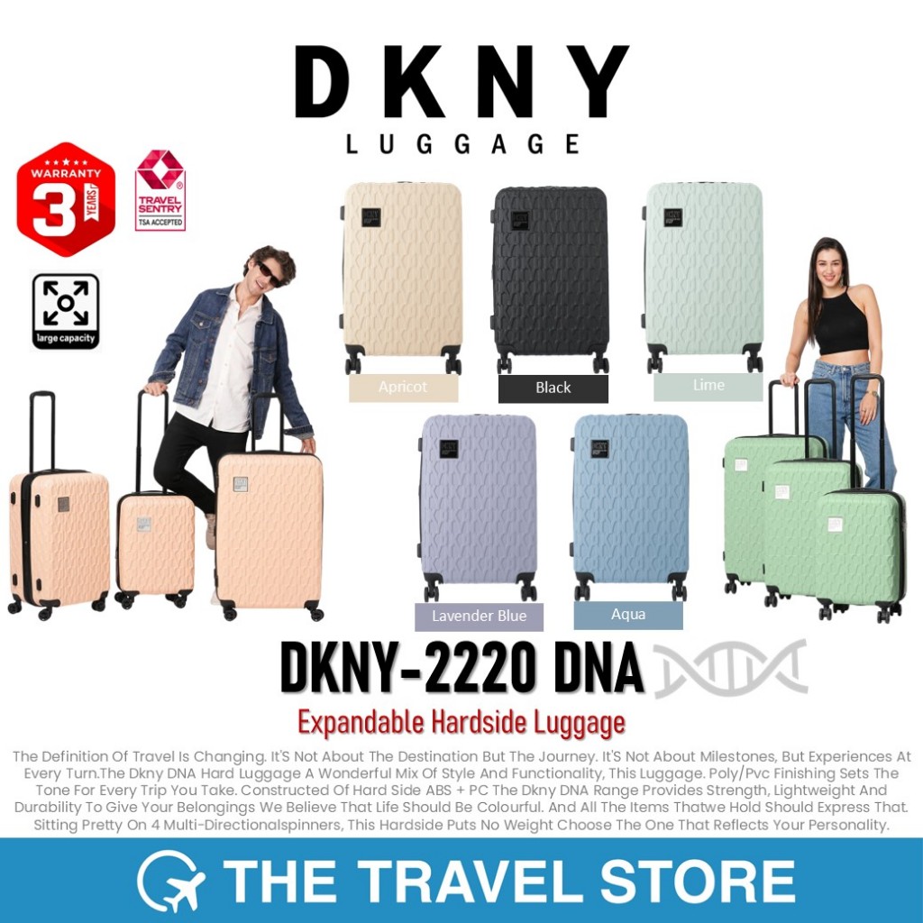 DKNY-2220 DNA Expandable Hardside Luggage กระเป๋าเดินทาง ล้อลาก