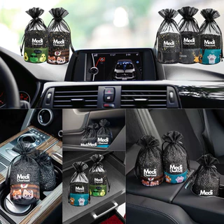 Medi ถุงถ่านดับกลิ่น ฟอกอากาศ เกรดพรีเมี่ยม 300g ปล่อยประจุลบ Charcoal กรองอากาศ มีใบ Cer