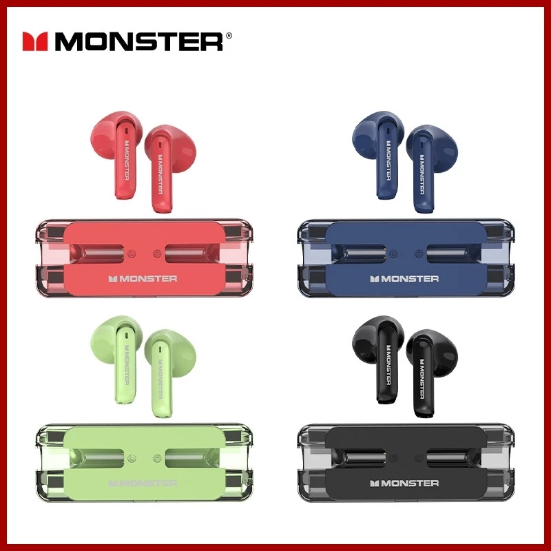 Monster XKT08 หูฟังบลูทูธไร้สาย บลูทูธ5.3 คุณภาพเสียงดี สําหรับกีฬา เล่นเกม การโทร ลดเสียงรบกวน รูปที่ 7
