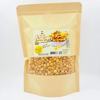 เจ ถั่วลันเตาเหลืองคั่วกรอบ ถั่วลันเตา (ตราไทไทแบรนด์) Yellow Peas ถั่วพราว คั่วสุกพร้อมทาน ไม่เติมเกลือ โปรตีนจากพืช