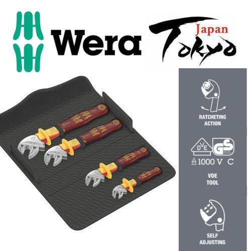 [สินค้าของแท้ 100% Wera] Wera JOKER ชุดฉนวน 4 ชิ้น พร้อมม้วนเครื่องมือ 020170