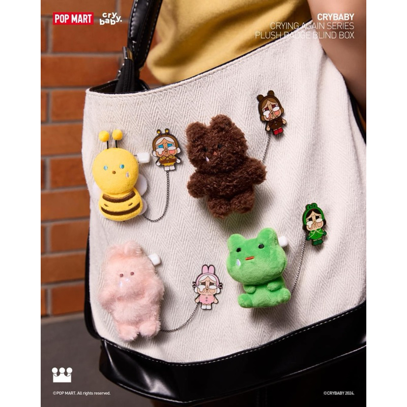 เข็มกลัด CRYBABY Crying Again Series-Plush Badge(พร้อมส่งในไทย)(แบบสุ่ม)