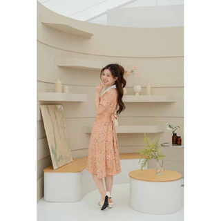 Bella dress ลายดอกหญ้า
