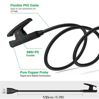 สายชาร์จแบตเตอรี่สำหรับ Garmin Lily Forerunner 35 35J 235 735XT 230 645 vomove HR G10 S20สมาร์ทวอท์ชคลิปชาร์จ USB