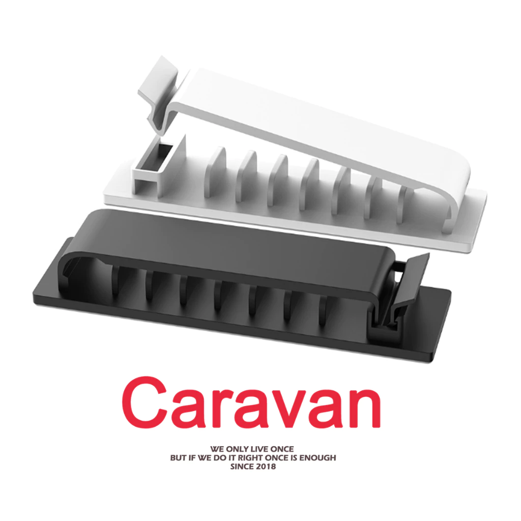 Caravan Crew Wire Organizer Cable Organizer ที่ล๊อกสายเคเบิล 10 ช่องเสียบ
