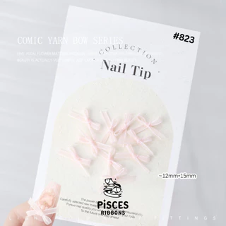 1 แพค【10 ชิ้น】* Mini Pastel Bow 🎀 โบว์จิ๋วแต่งเล็บ แต่งแพ็กเกจจิ้ง ตกแต่งเรซิ่นโบว์สำเร็จรูปขนาด 1.2*1.5 cm. [BW-0011]