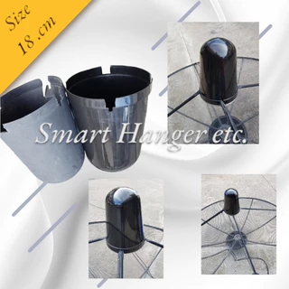 หมวกครอบ ฝาครอบ LNB สีดำแบบเงา สำหรับจานดำตะแกรง (เหมาะกับจาน150-185CM.)