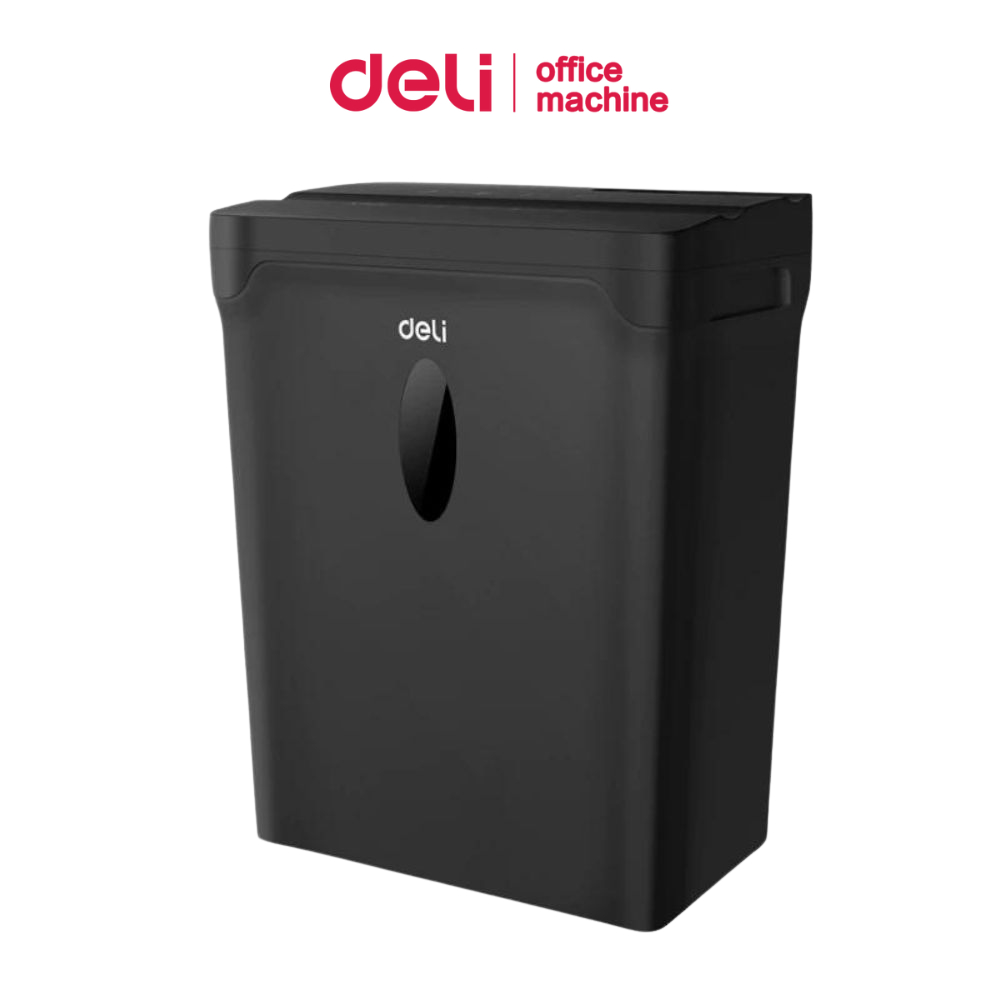 Deli เครื่องย่อยกระดาษ 10 ลิตร เครื่องทำลายเอกสาร ระบายความร้อนดี มีระบบตัดไฟ Paper Shredder