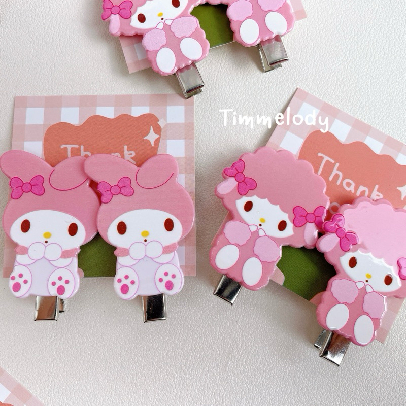 พร้อมส่ง กิ๊บติดผม Sanrio กิ๊บติดผมหน้าม้า my melody & sweet piano มายเมโลดีและเปียโน