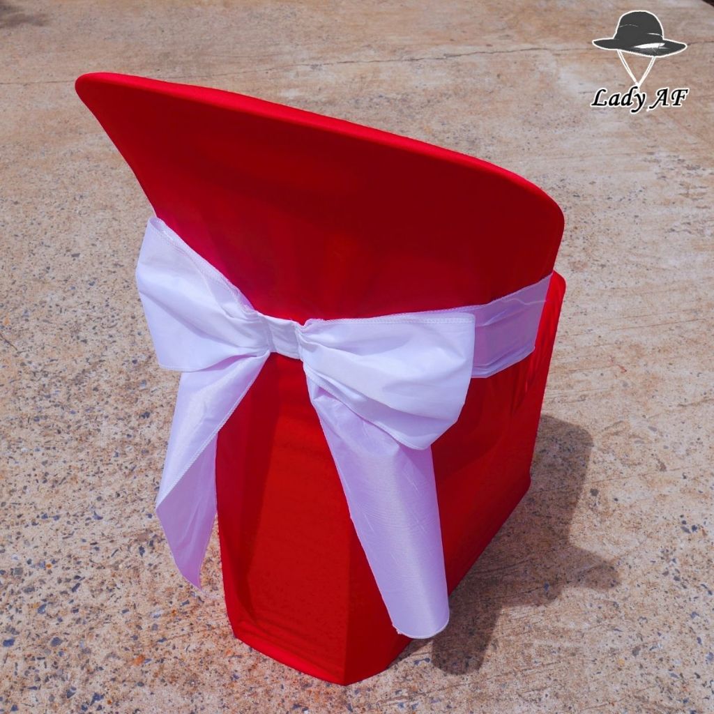 ผ้าคลุมเก้าอี้พร้อมโบว์สีขาว สามารถเลือกสีผ้าคลุมได้ตามต้องการ - รูปที่ 3