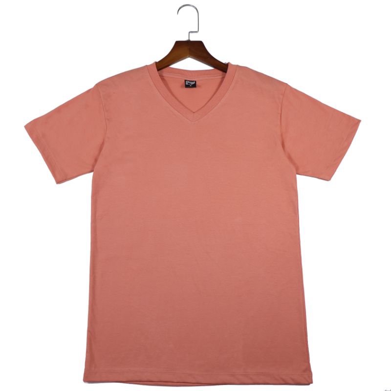 เสื้อยืดคอวีสีพื้นผ้าcotton100%ราคาส่งตั้งแต่ 1 ตัวแรก ราคา ถูกที่สุด ดีลบีเคเค แกลเลอรีภาพที่ 9