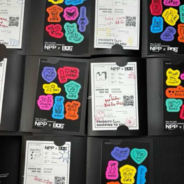 NPP x bus โปสการ์ดบัส สติ้กเกอร์บัส เลือกเมม