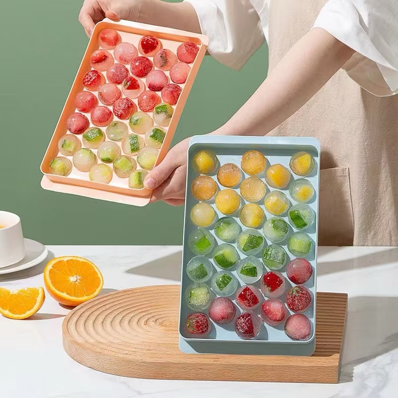 ถาดทำน้ำแข็งก้อนกลม บล็อกน้ำแข็ง ที่ทำนํ้าแข็ง ทำวุ้น แม่พิมพ์น้ำแข็ง