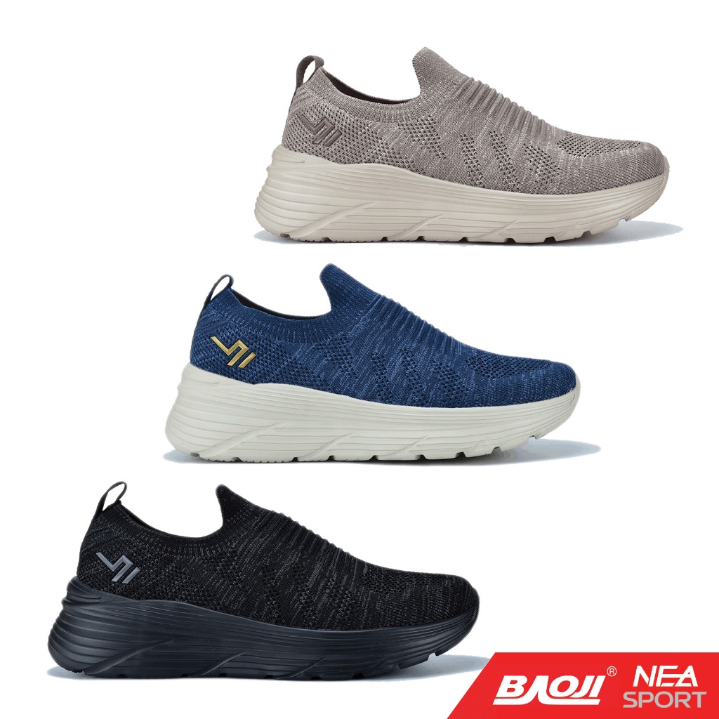 Baoji 881 Slip-on Pride รองเท้าผ้าใบ บาโอจิ แท้ ผู้ชาย