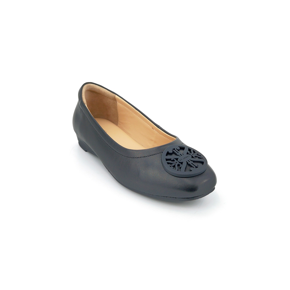 ST.JAMES รองเท้าหนังแท้/รองเท้าส้นเตี้ย รุ่น CAIRO สี BLACK | รองเท้า ผู้หญิง