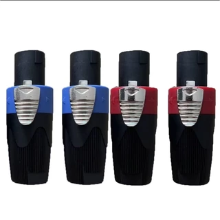 (ราคา2-10ตัว) PT SHOP สเป็คคคอนตัวผู้ สีน้ำเงิน-สีแดง สปิกคอนสำหรับเข้าสายลำโพง วัสดุเกรดดี ทนต่อความร้อน สวยแข็งแรงได้