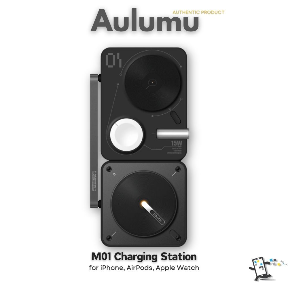 Aulumu M01 4 in 1 Foldable Charging Station แท่นชาร์จสำหรับ iPhone, Airpods Pro และ Apple Watch
